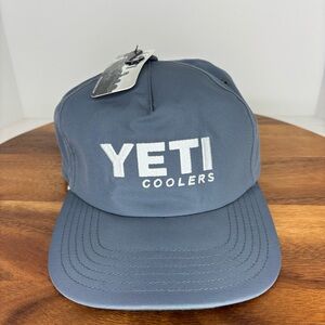 YETI Cooler Grey and White NWT SnapBack Hat Cap PLEASE READ!